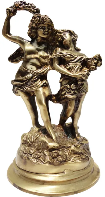 Brass Showpiece Lady Stute  Statue - 6*6.5*14 Inch (BS069 B)