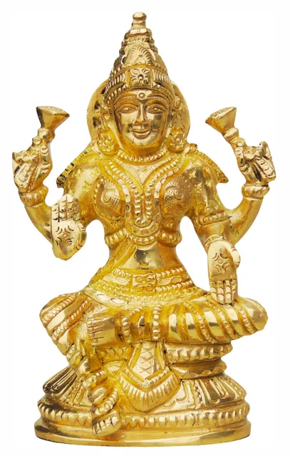 Brass Showpiece Laxmi Ji Statue - 3*2*5 Inch (BS224)