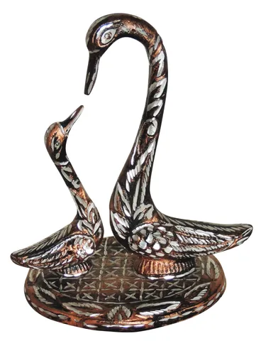 Brass Showpiece Duck Pair Statue - 7.5*5*8.5 Inch (AN234 A)