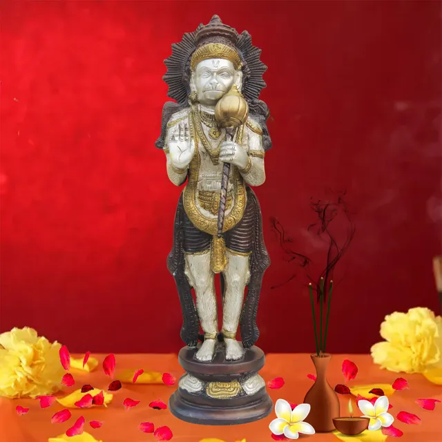 Brass Showpiece Hanuman Ji Statue - 5*4*17 Inch (BS487)