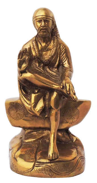 Brass Showpiece Sai Baba Statue - 5*4*8.6 Inch (BS752 D)