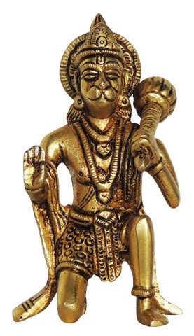 Brass Showpiece Hanuman Ji God Idol Statue - 2.5*1.5*5 Inch (BS874 C)