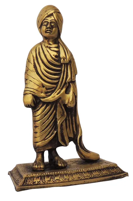 Brass Showpiece Vivekanand Ji God Idol Statue - 5.2*3*8.5 Inch (BS1360 F)