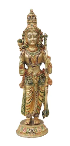 Brass Showpiece Ram Ji Statue Idol  - 5.5*5.5*20 Inch (BS1424 R )