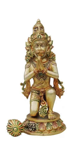 Brass Showpiece Hanuman ji statue Idol - 5.5*5.5*12.5 Inch (BS1424 H)