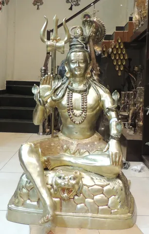 Brass Shiv ji Idol Statue - 33*35*54.5 Inch (BS1350 A)