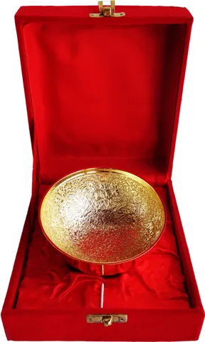 Brass Showpiece Katori Hathi Ghari Gold finish - 4.5*4.5*2 Inch (B108)