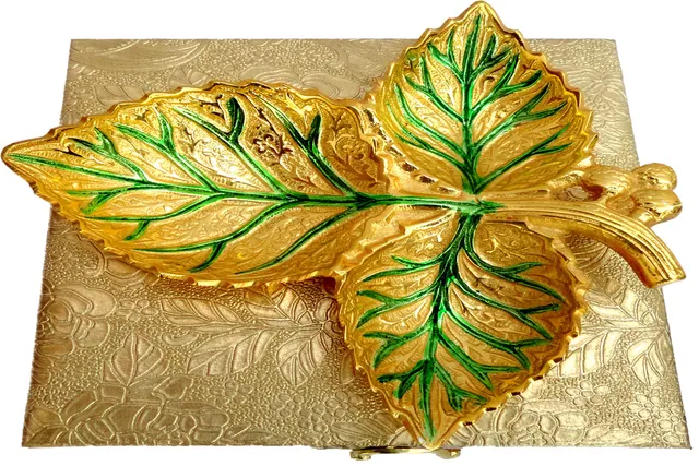 Decorative Angur Leaf - Gold - 6.6*7*1 Inch ( B230 G )