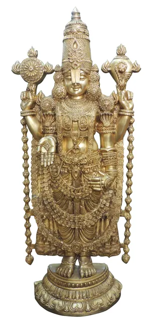 Brass Showpiece Tirupati Bala Ji God Idol Statue- 21*8.5*47 Inch (BS1496 A)