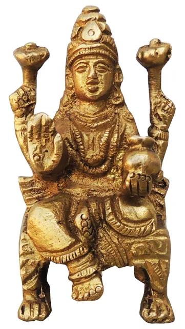 Brass Showpiece Laxmi Ji God Idol Statue - 1.4*1.4*2.7 Inch (BS260)