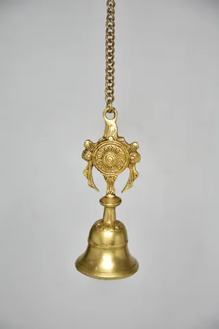 Brass Wall Hanging Temple Bell - 3*3*25 Inch (BS1511 A)