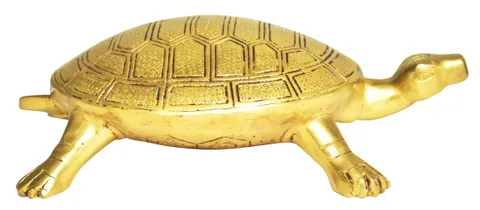 Brass Showpiece Tortoise Statue - 11*7*3 Inch (BS1517 A)