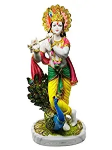 Marble Dust Krishna Murlidhar Idol  - 11*7*25 inch (MB0089)