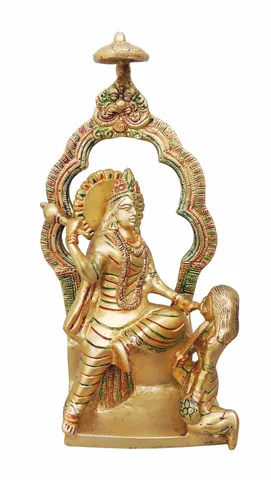 Brass Showpiece BagulaMukhi ji statue Idol - 6.5*4*10.5 Inch (BS967 C)