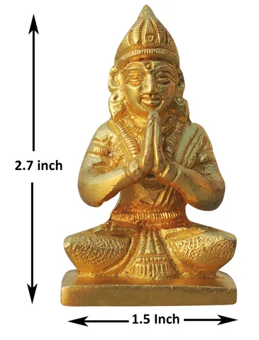Brass Showpiece Parvati Ji Idol Statue  - 1.5*1.2*2.7 inch (BS872 D)
