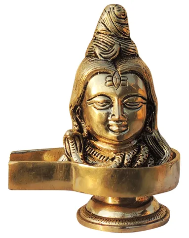 Brass Showpiece Shivling Idol Statue (BS1573 E)