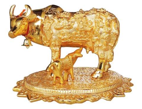 Showpiece Cow Statue - 9.2*6.8*6.3 inch (AS246 G)