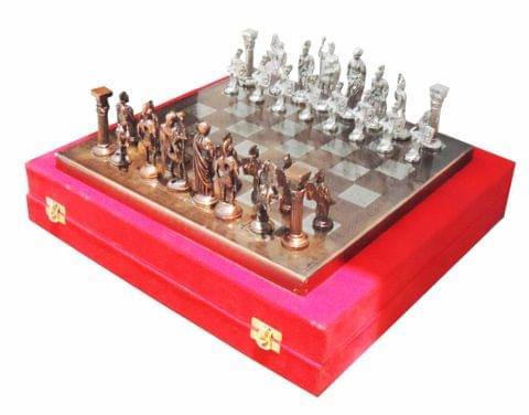 Brass Chess Silver Black  - 12*12*1 inch (BS363 G)