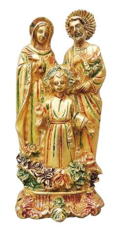 Brass Showpiece Jesus Family Statue - 3.4*2.5*7.4 Inch (BS972 B)