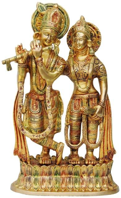 Brass Radha Krishna statue-7.5*3.5*12.8 (BS688 A)