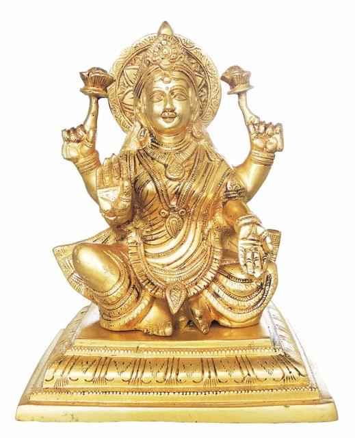 Brass Showpiece Laxmi Ji Statue - 6.4*4.5*9.5 Inch (BS159)