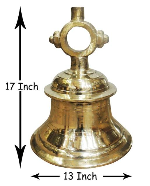 Brass Temple Heavy Weight Ghanta (21 kg) Bell - 13*13*17 Inch (Z493 R)