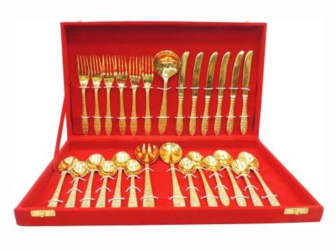 Brass Showpiece Cutlery Set-(B274)