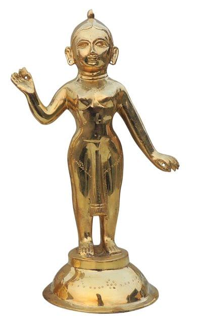 Brass Showpiece Radha God Idol Statue - 6.6*4.7*11.5 Inch (BS1236 R)