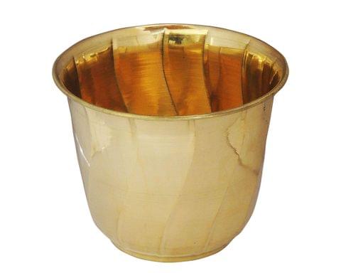 Brass planter Pot Gamala Diameter 10*10*8.5 Inch (F248 )