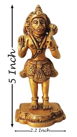 Brass Showpiece Hanuman Ji God Idol Statue - 2.2*2*5 Inch (BS1313 D)