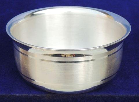 Pure Silver Katori, Bowl With 92.5 Hallmarked - 4*4*2 Inch (SL035 A)