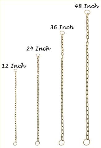 Brass Chain For Hanging Ghanta & Bell - 12, 24, 36, 48 Inch (Z604)