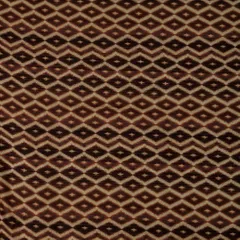 Coffee Glace Cotton Diamond Pattern Print Fabric