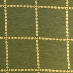 Pickle Green Chanderi Threadwork Pattern Embroidery Fabric