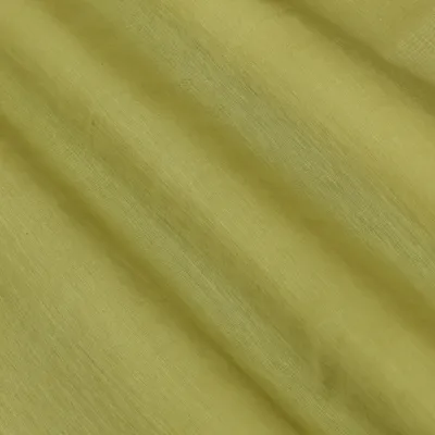 Light Olive Green Chanderi Plain Fabric
