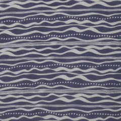 Heather Purple Muslin Flowy Stripe Pattern Print Fabric