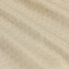 Beuatiful Golden Zari Embroidery OnPure Grey Brocade