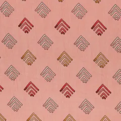 Bubblegum Pink Motif Print Cotton Fabric