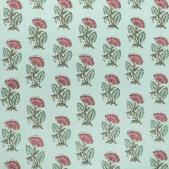 Off-White and PInk Floral Print Cotton Fabric