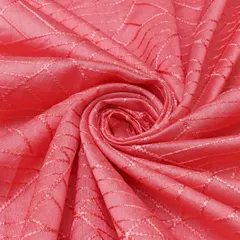 Pink Nokia Silk Thread Embroidery Fabric