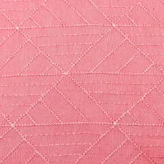 Pink Nokia Silk Thread Embroidery Fabric