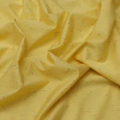 Butter Yellow Georgette Stripe Work Fabric
