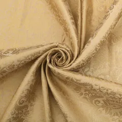 Chantilly Cream and Gold Weave Semi Brocade