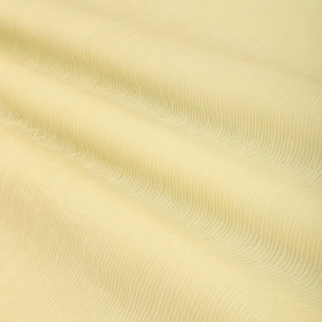 Vanilla Cream Pleated Georgette Plain Fabric