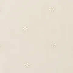 Snow White Georgette Sequin Fabric
