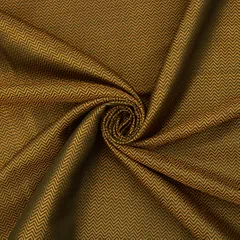 Walnut Brown Semi Brocade Stripe Pattern Fabric