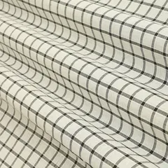 Lace White Cotton Linen Geometric Print Fabric
