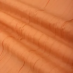 Fire Orange Crush Linen Plain Fabric