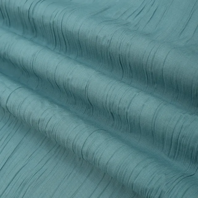Teal Crush Linen Plain Fabric