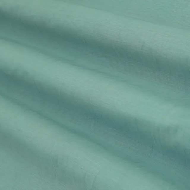 Azure Blue Chanderi Silk Plain Fabric